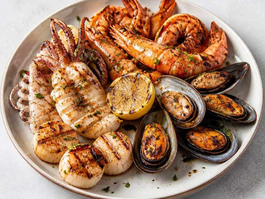 Barbecued Seafood
