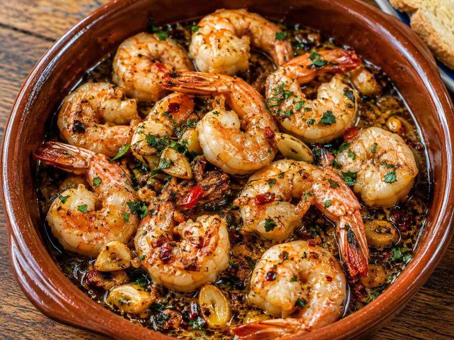 Spanish Garlic Prawns